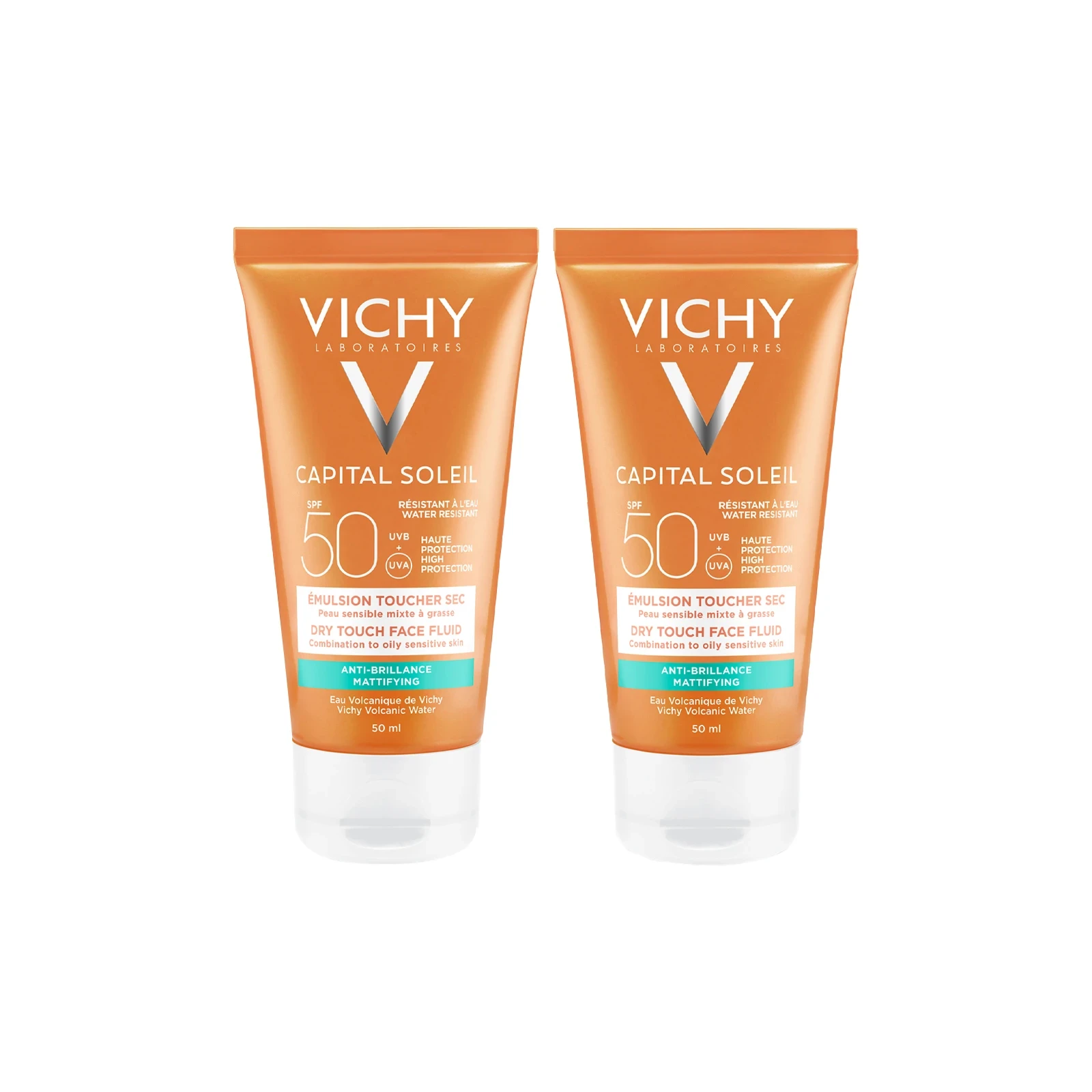 فيشي ايديال دراي تاتش حماية من الشمس SPF 50 عرض 1+1 مجانا