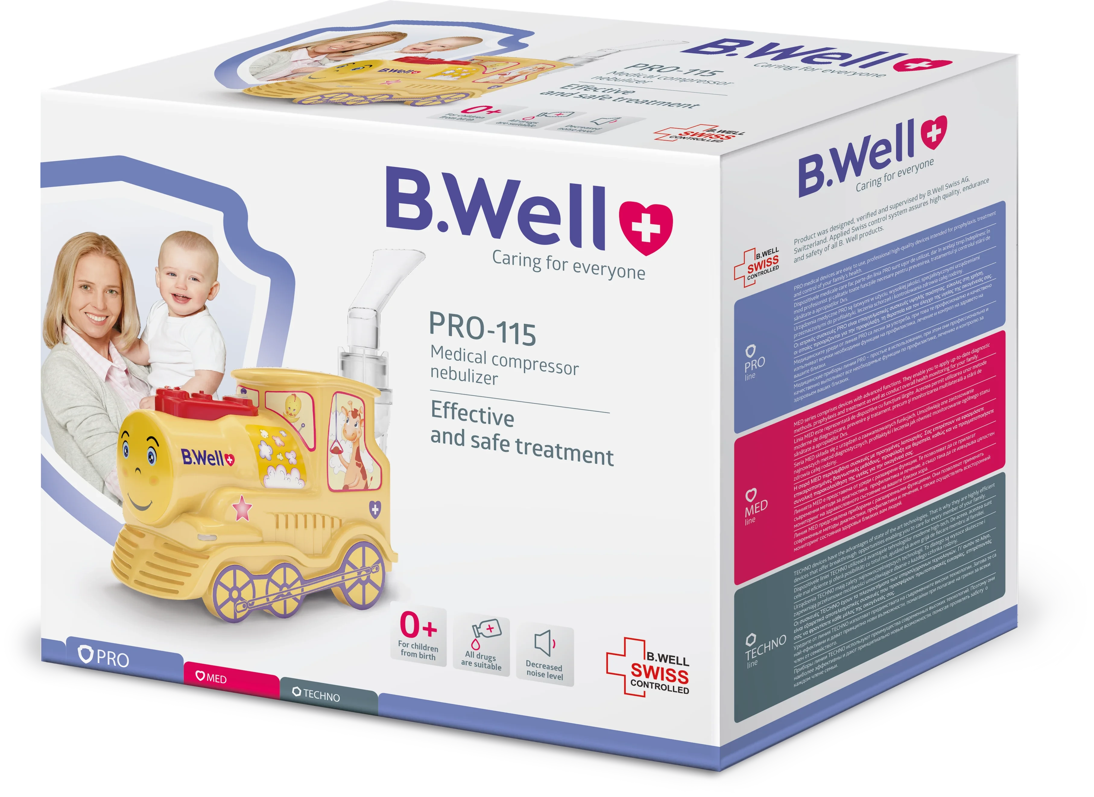 ب.ويل جهاز الاستنشاق بالضاغط Pro-115 - قطار