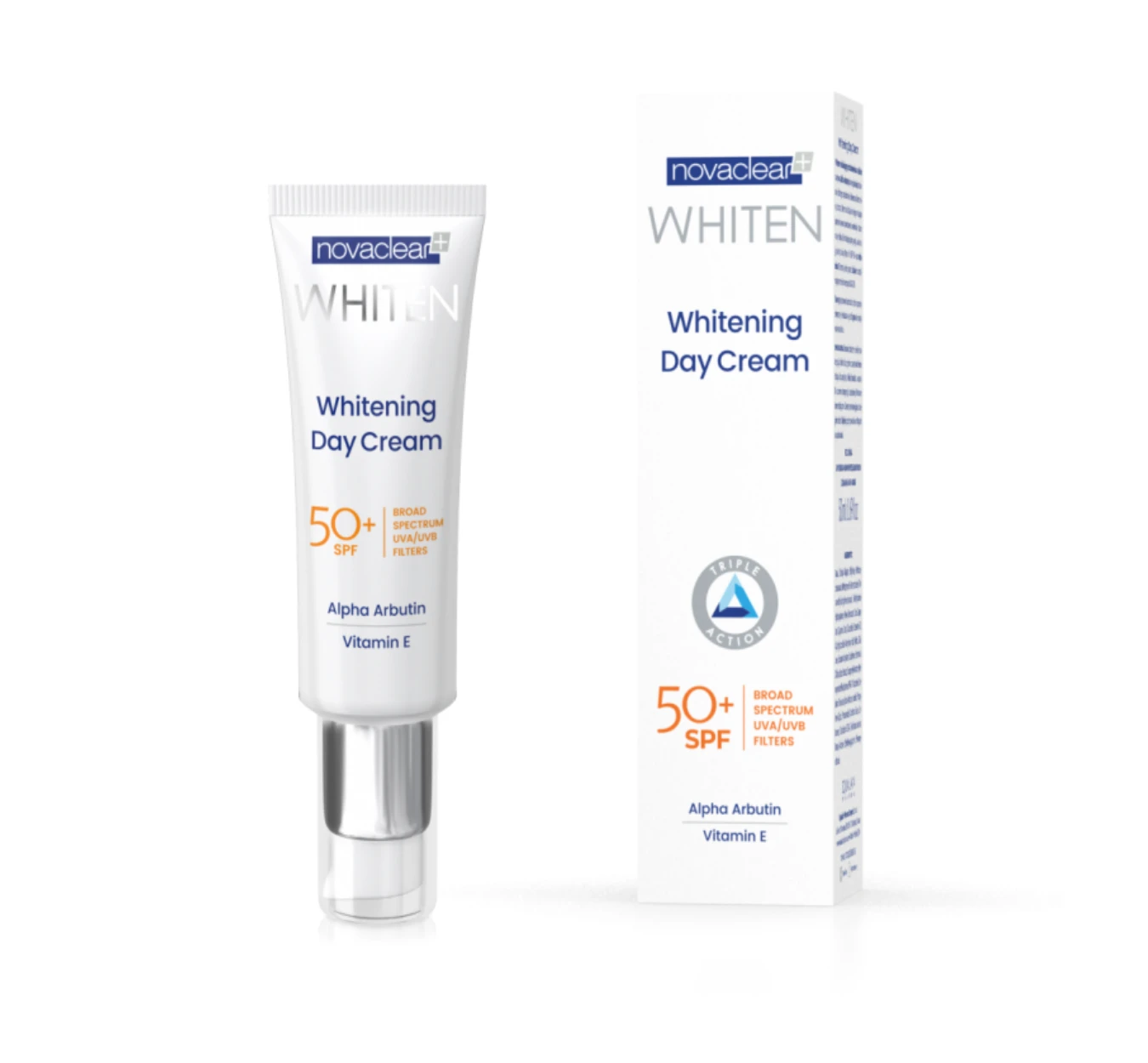 نوفاكلير وايتنينج كريم نهاري مع spf50+