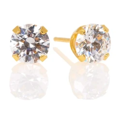 Lustrous 18K Gold Plated Heart Diamond 6 (4Mm) 156 - Image 2