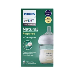 Philips Avent Natural Response Glass Bottle (0m+) 120ml SCY930/01 - Image 2