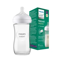 Philips Avent Natural Response Glass Bottle (1m+) 240ml SCY933/01 - Image 2