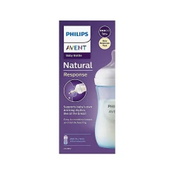 Philips Avent Natural Response Plastic Bottle (1m+) Blue 260ml SCY903/21 - Image 2